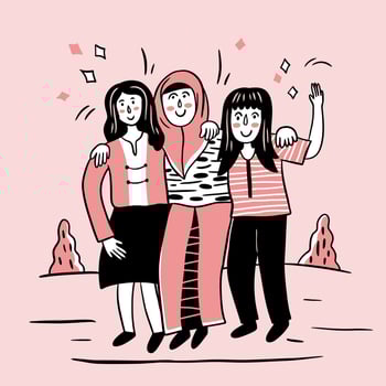 friendship day illustration vector
