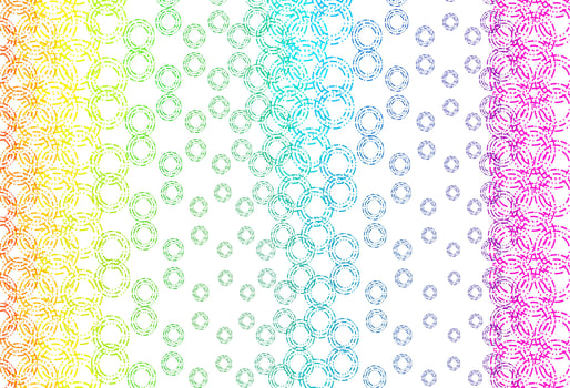 Light multicolor, rainbow vector backdrop with dots.