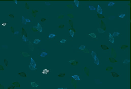 Light Blue, Green vector hand painted background.