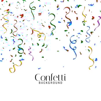 Abstract decorative colorful confetti background vector