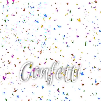 Modern decorative colorful confetti background vector