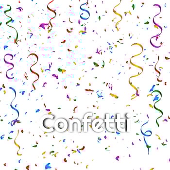 Decorative celebration colorful confetti background vector