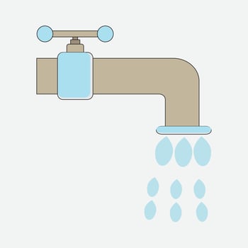water tap vector illustration drip, drop water