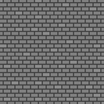 Brick Wall Background. Grey Colors. Vector illustration for Your Design.