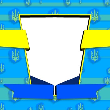Download ukraine independence day twibbon template vector