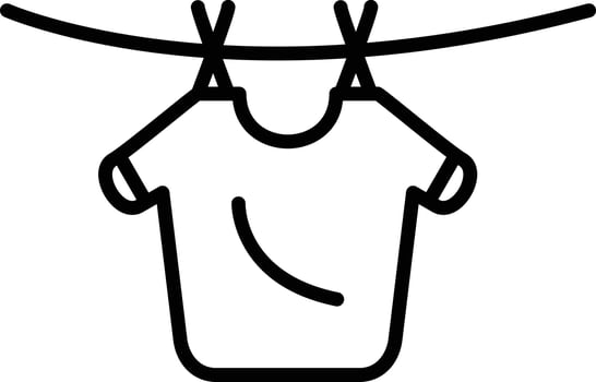 Laundry Outline Icon vector