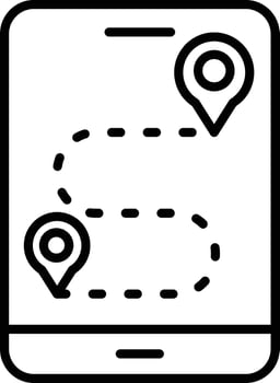 Gps Outline Icon vector
