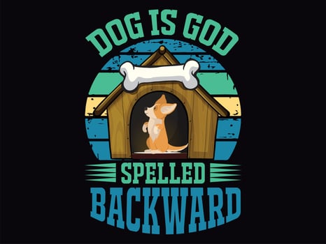 Dog t-shirt design vector file