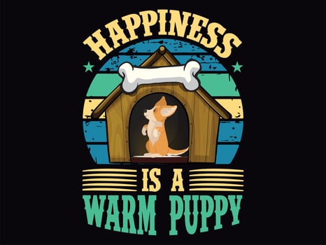 Dog t-shirt design vector file