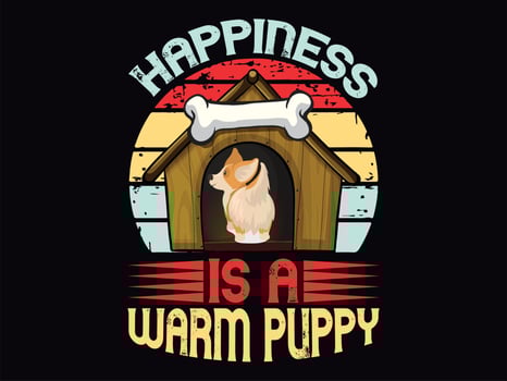 Dog t-shirt design vector file