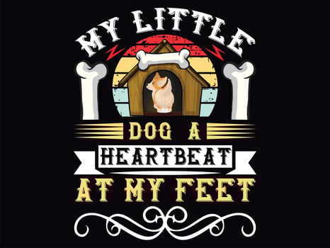 Dog t-shirt design vector file