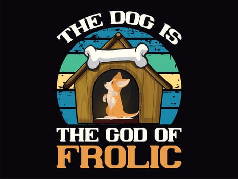 Dog t-shirt design vector file