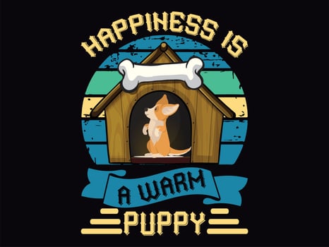 Dog t-shirt design vector file