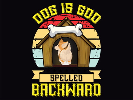 Dog t-shirt design vector file