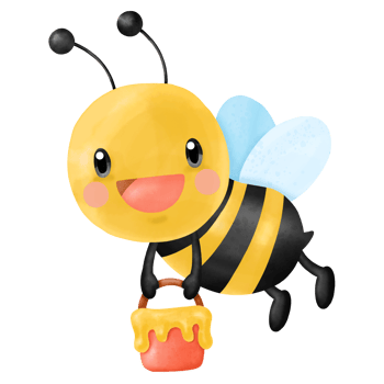 Honey Bee Watercolor Clipart png