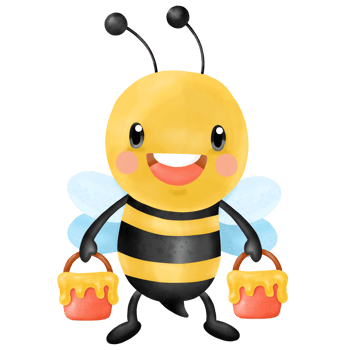 Honey Bee Watercolor Clipart png