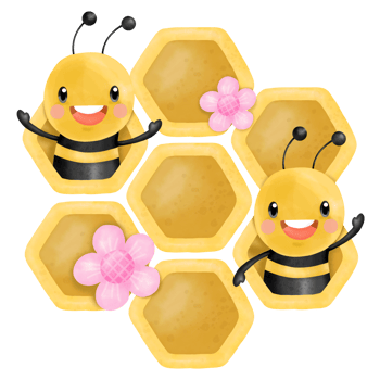 Honey Bee Watercolor Clipart png