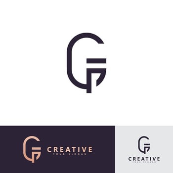 Initia GFP logo vector template, creative logo symbol