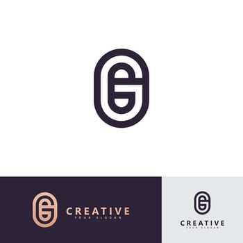 Initia G logo vector template, creative logo symbol