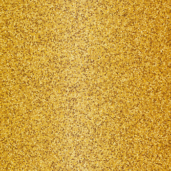 Golden square background with glitter sparkles or confetti. vector