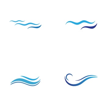 Water wave icon vector