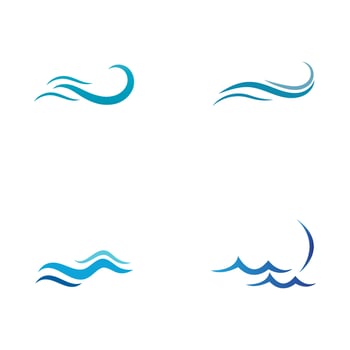 Water wave icon vector