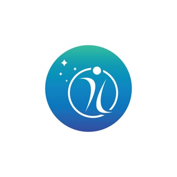 people star logo and symbol vector