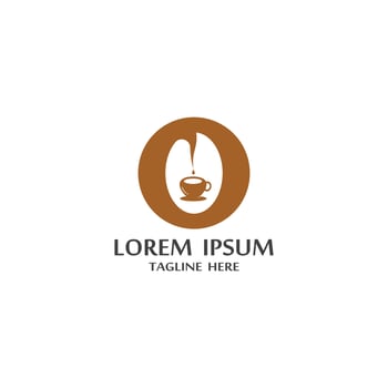 coffee bean icon vector illustration template