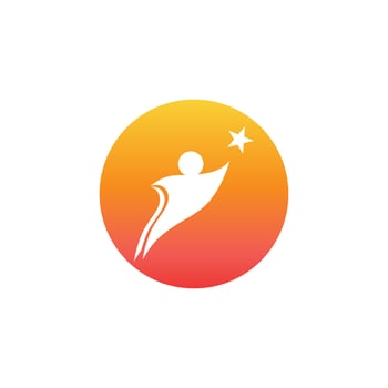people star logo and symbol vector