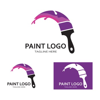 Paint Logo vector icon illustration