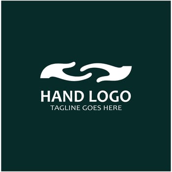 Hand logo icon vector design template illustration