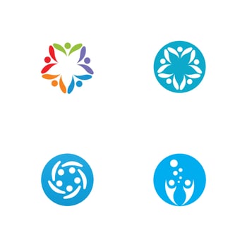 Community team group logo vector