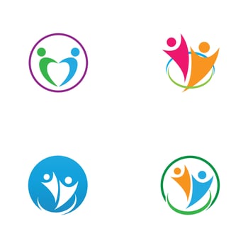 Community team group logo vector