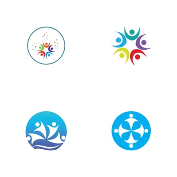 Community team group logo vector