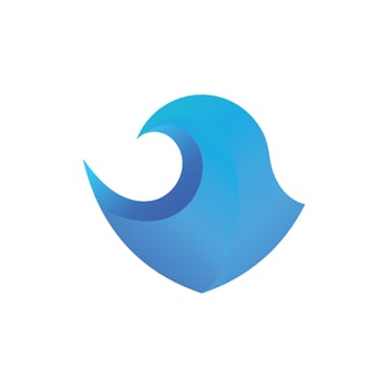 Water wave logo and Sea wave logo or beach water waves, with vector design concept.