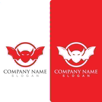 Devil horn logo Vector icon