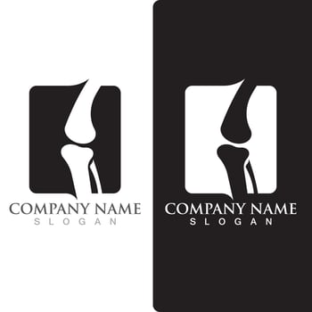 Bone logo vector template vector