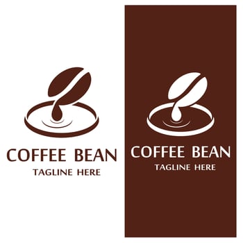 coffee bean icon vector