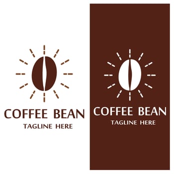 coffee bean icon vector