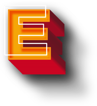 Orange 3D Alphabet Letter Effect png