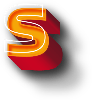 Orange 3D Alphabet Letter Effect png