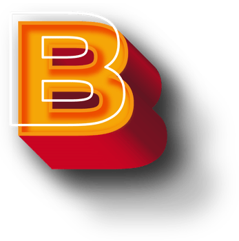 Orange 3D Alphabet Letter Effect png