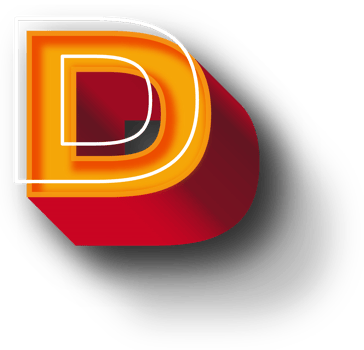Orange 3D Alphabet Letter Effect png