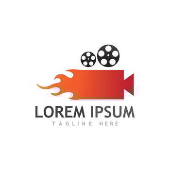 abstract film symbol and images illustration vector