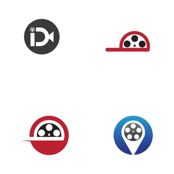 abstract film symbol and images illustration vector