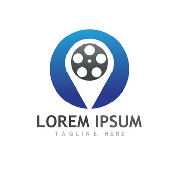 abstract film symbol and images illustration vector