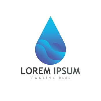 Water drop Logo Template vector