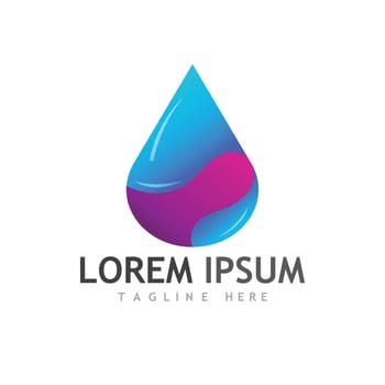 Water drop Logo Template vector