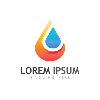 Water drop Logo Template vector