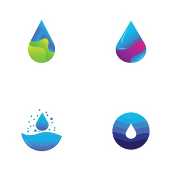 Water drop Logo Template vector